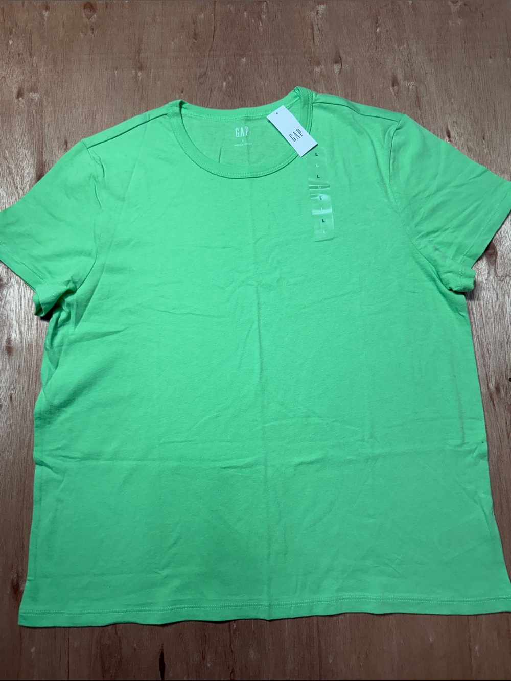GAP Crew Neck Tee in Neon Green L NWT
